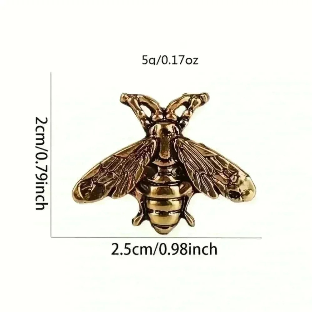 Gold Mini Bee Brooch - Picture 3 of 5